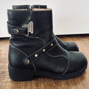 Milwaukee Motorcycle Women's Delusion MVB237 black leather boots size 9.5